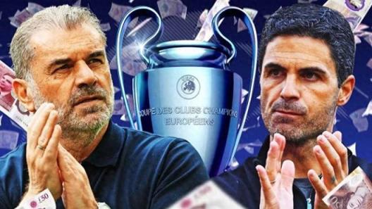 歐冠獎金分配大揭秘：阿森納為何英超第二卻不如熱刺？