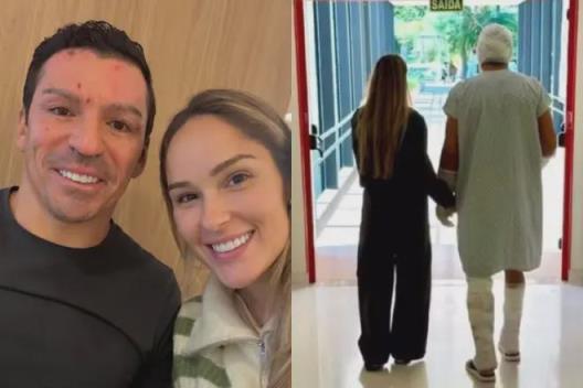 盧西奧燒傷后首次公開露面，已能下地行走