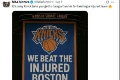 美媒曝光尼克斯PS圖：你們戰勝了帶傷的綠軍，可掛旗幟