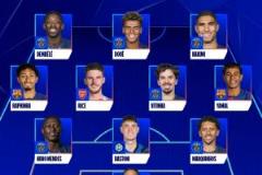 歐冠最佳陣容：登貝萊領(lǐng)銜巴黎7人入選，亞馬爾、拉菲、賴斯入選