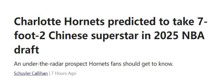 黃蜂或用33號簽選中楊瀚森 重塑陣容提升國際影響力