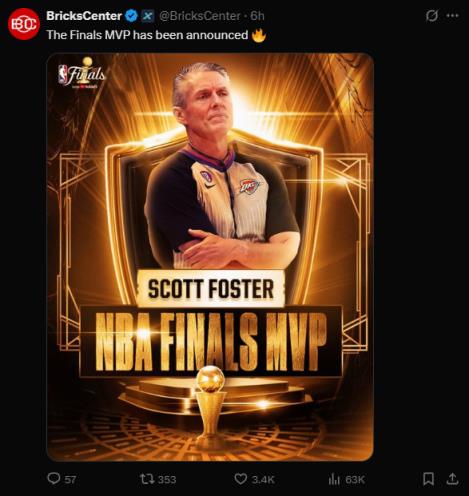 NBA總決賽FMVP揭曉？美媒玩梗：MVP已出爐