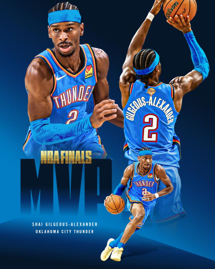 NBA新王亞歷山大斬獲5項榮譽 成為本賽季最閃耀之星