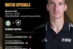 世俱杯淘汰賽裁判安排：溫契奇主裁切爾西對(duì)陣本菲卡