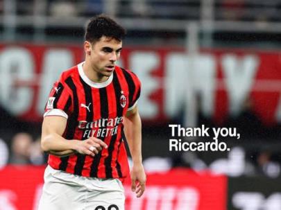 米蘭官方：索蒂爾租借合同到期離隊，祝福未來一切順利