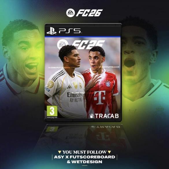 博主：貝林厄姆和穆西亞拉將登FC26標準版封面