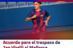 官方：維爾吉利正式加盟馬洛卡，巴薩保留二次轉(zhuǎn)會分成和優(yōu)先購買權(quán)