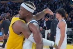 詹姆斯與巴特勒賽后擁抱致意，老對手情誼依舊