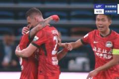 河南1-0深圳，王上源精準傳中助攻，盧卡斯頭球后蹭破門