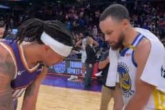 庫里賽后與妹夫達米安-李互動 雙方打起虛空高爾夫