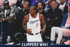 萊昂納德浴血奮戰砍28分6板！快船官方贏球海報封面人物