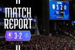 維拉艱難戰罷仍遭淘汰，英超爭五大戰役苦戰不斷