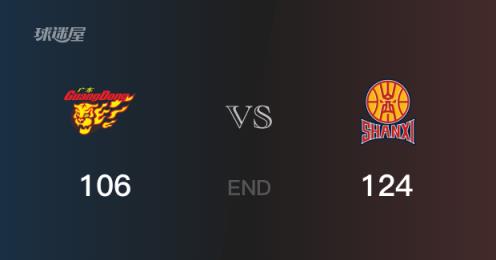 山西106-124廣東，迪亞洛25分吉倫沃特36分助山西取勝