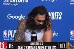 亞當斯：我今天搶了三個進攻籃板？那太糟糕了