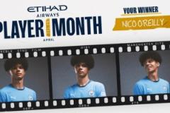 奧賴利6場進2球獲曼城4月最佳球員稱號