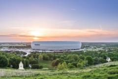 四大歐戰(zhàn)決賽舉辦地：歐冠安聯(lián)球場(chǎng)、歐聯(lián)圣馬梅斯球場(chǎng)、歐協(xié)聯(lián)阿爾瓦拉德球場(chǎng)