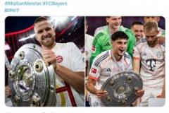 拜仁公布首奪德甲冠軍成員合影：孔帕尼、凱恩、戴爾領(lǐng)銜