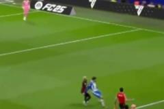 西班牙人主帥對判罰不滿，皇馬球迷搬出姆巴佩被鏟視頻雙重標準