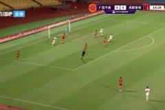 這球漂亮！王東升凌空破門，蓉城1-0領先廣西平果！