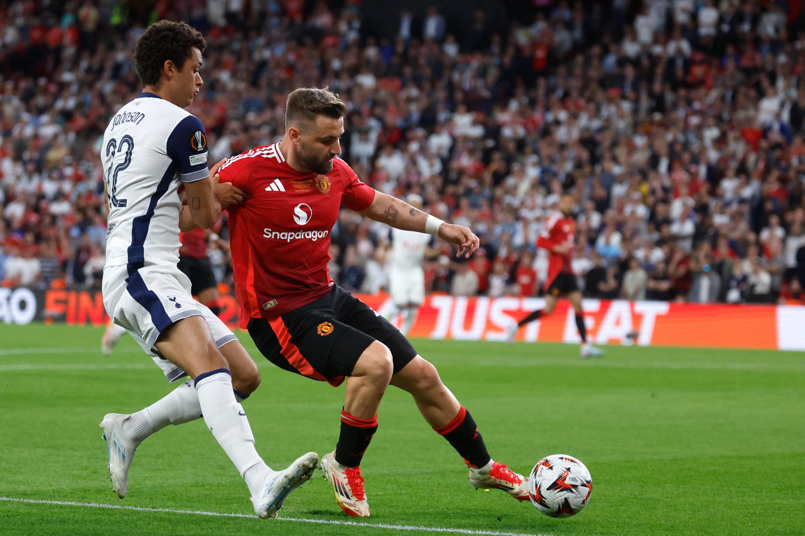 熱刺vs曼聯半場數據：射門2-5，射正1-2，犯規12-4