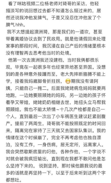 周琦妻子坦言澳洲琦是一道坎，攜離婚協議赴民政局