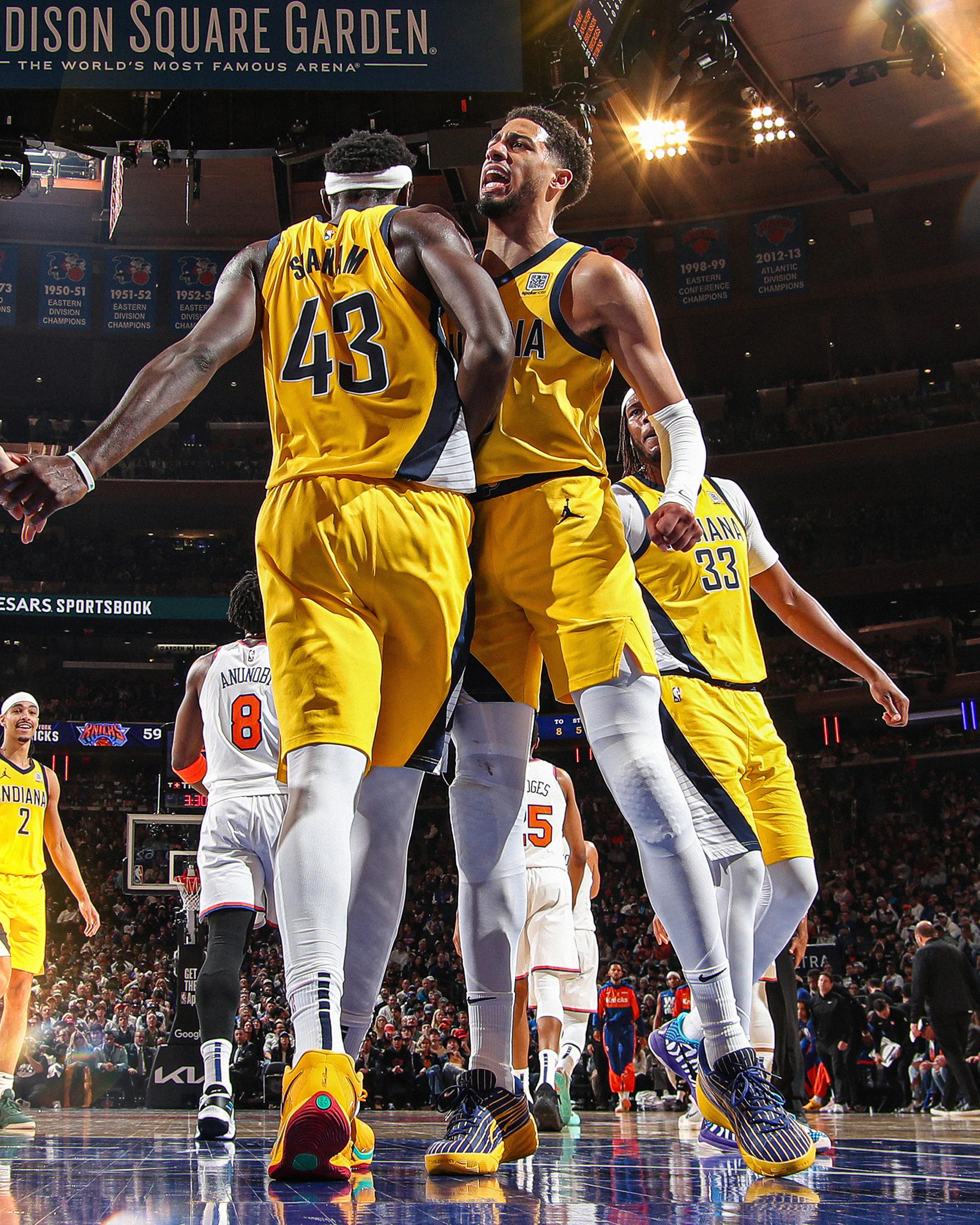 步行者連續(xù)七場(chǎng)季后賽轟出100+得分與25+助攻的強(qiáng)勢(shì)表現(xiàn)