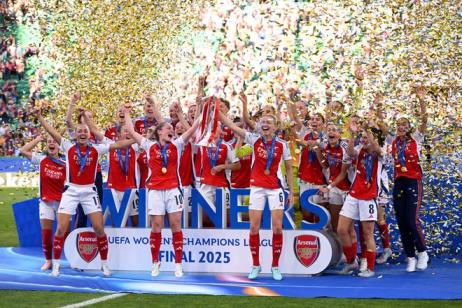 阿森納女足淘汰里昂，巴薩問鼎歐冠女足，兩隊共攬九屆冠軍