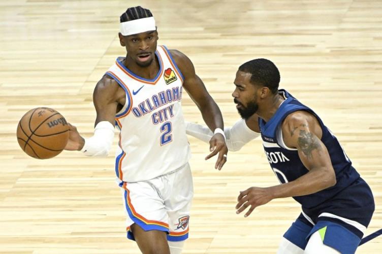 NBA西決雷霆 vs 森林狼半場戰(zhàn)報：亞歷山大高效21分 華子僅得4分低迷